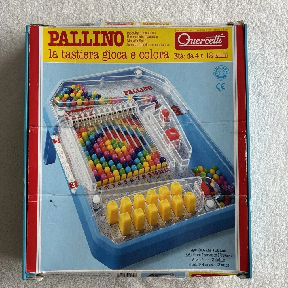 1991 PALLINO la tastiera gioca e colora‎ quercetti Game used Vintage RARE